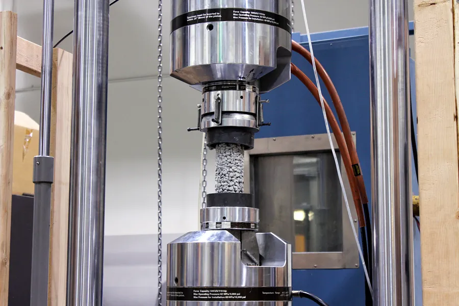 Materials testing under load
